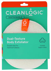 Cleanlogic front view of two-pack sponges showing dual-texture and travel-ready design benefits