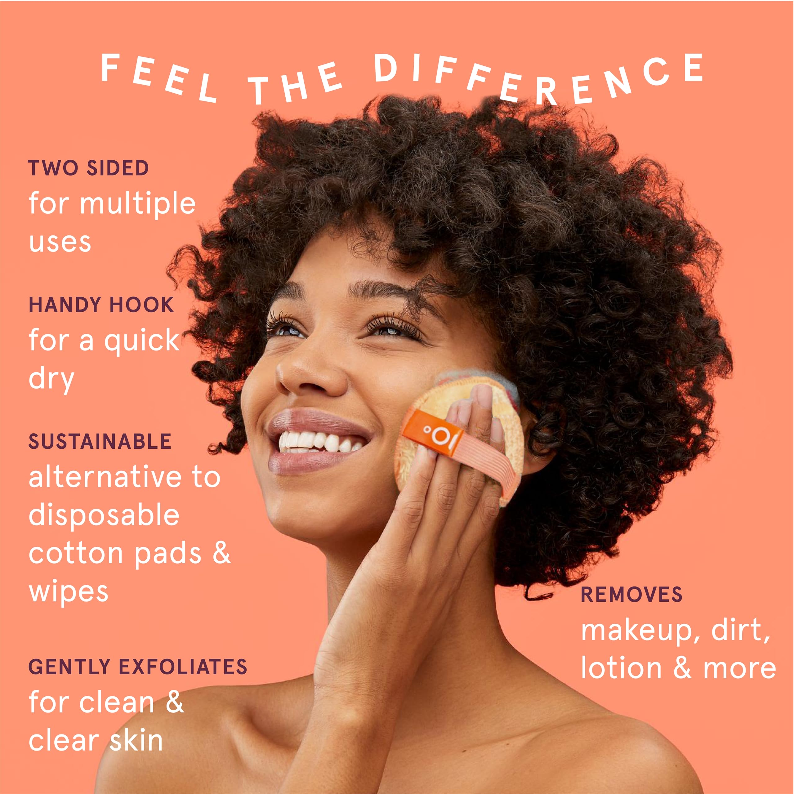 Cleanlogic microfiber close-up demonstrating gentle makeup-lifting fibers