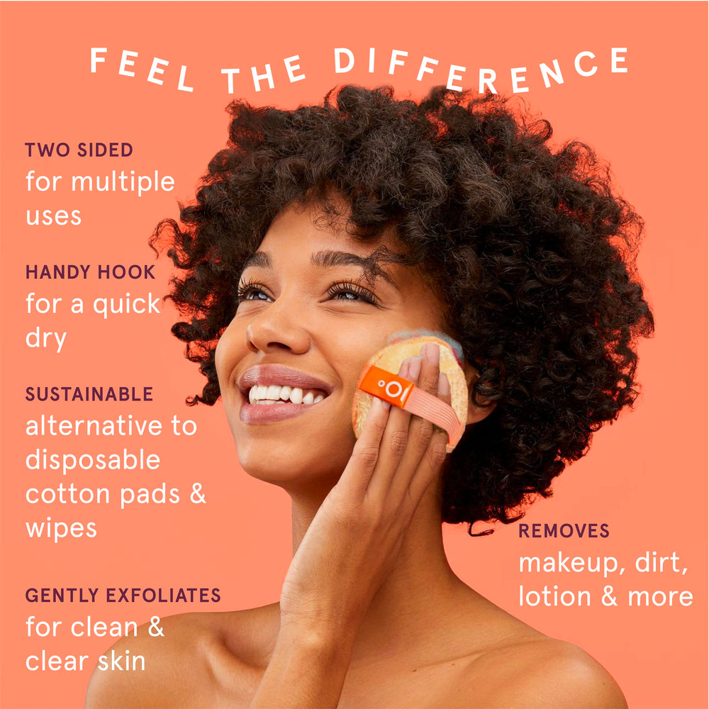 Cleanlogic microfiber close-up demonstrating gentle makeup-lifting fibers