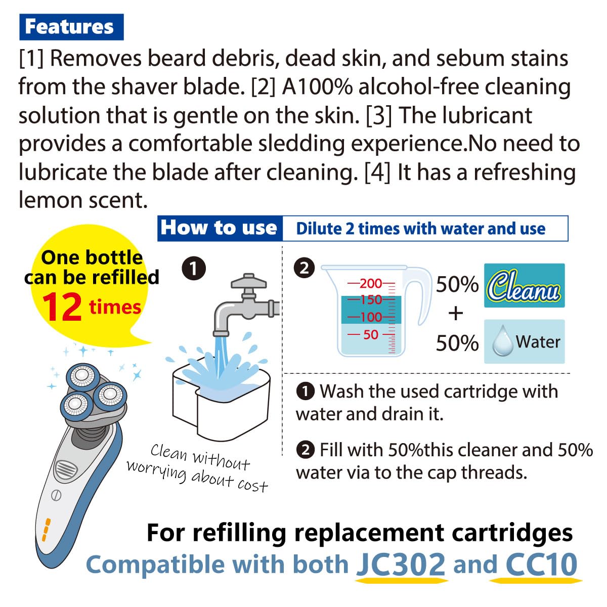 Hand refilling a SmartClean-style pod with Cleanu concentrate showing easy reuse benefit