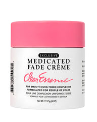 Clear Essence jar front packaging showing product and benefit of targeted tone care