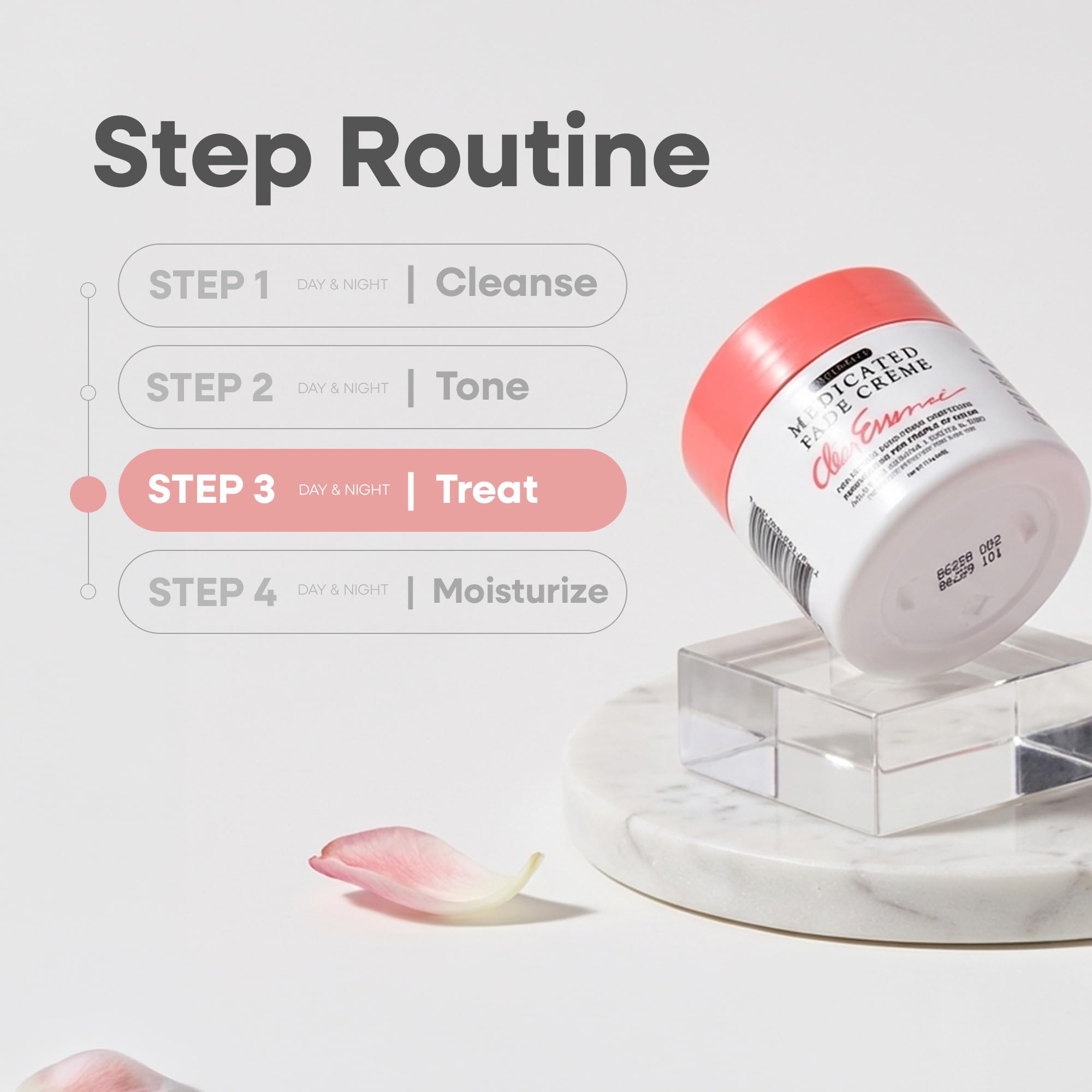 Clear Essence on bathroom counter layered with other skincare for easy routine stacking