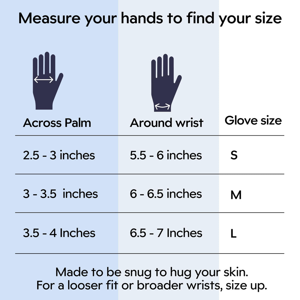 Clearbody Organics gloves on bedside table with lotion showing nighttime routine use