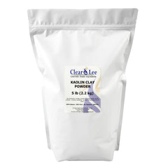 ClearLee kaolin clay front bag showing packaging and resealable mylar for freshness