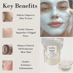 ClearLee kaolin clay ultra-fine texture close-up highlighting smooth blendability