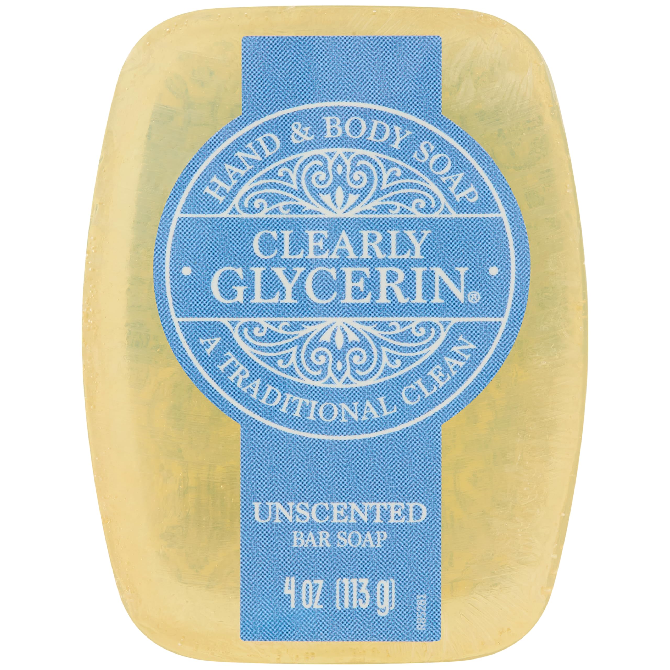 CLEARLY GLYCERIN front packaging showing 12 individually wrapped bars and benefits
