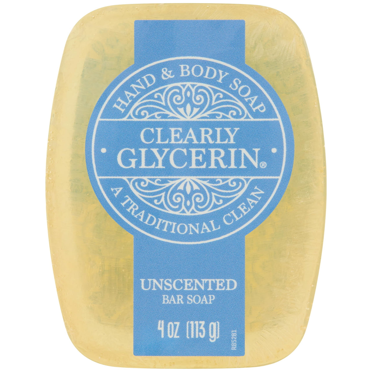 CLEARLY GLYCERIN front packaging showing 12 individually wrapped bars and benefits