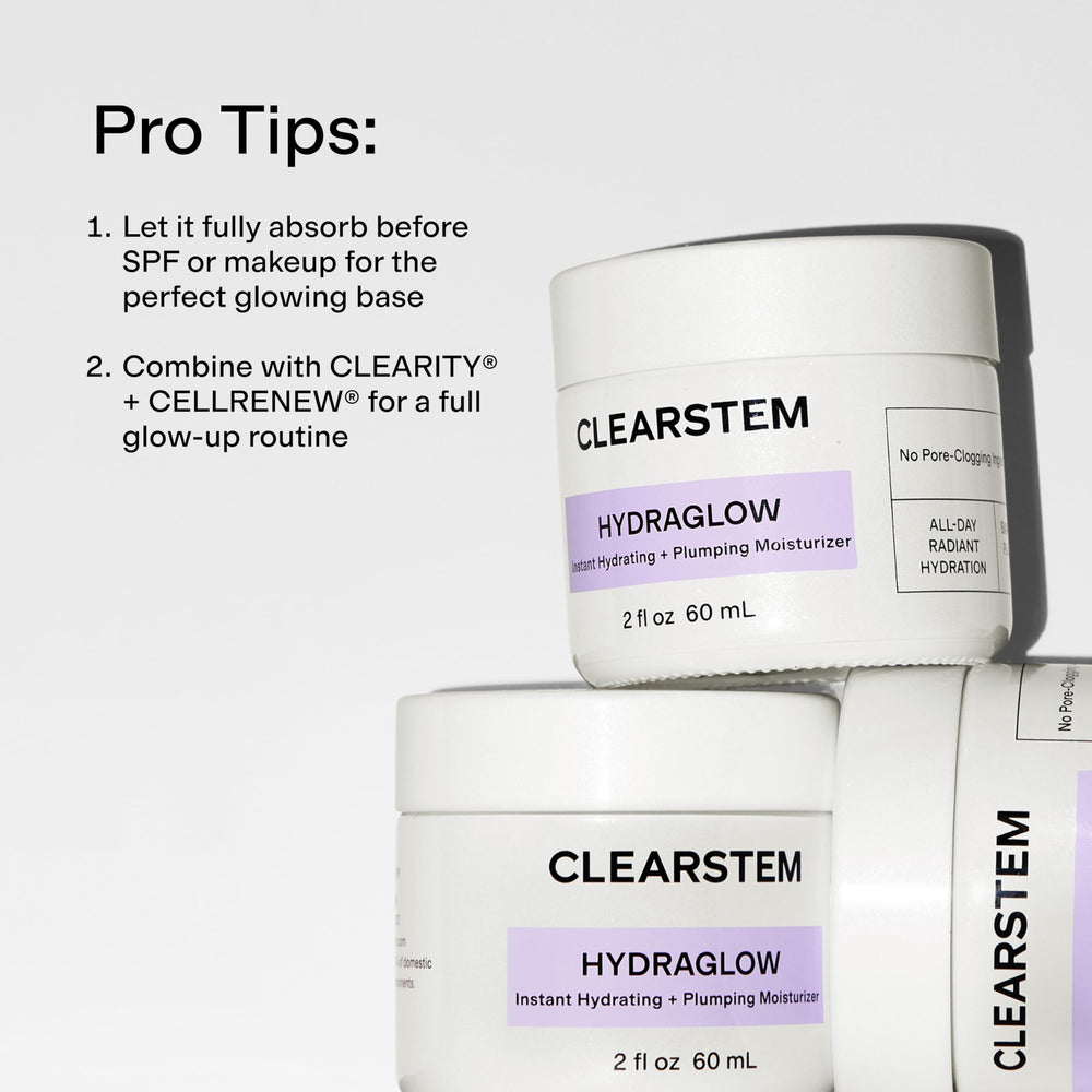 CLEARSTEM label close-up highlighting key ingredients and transparency benefit