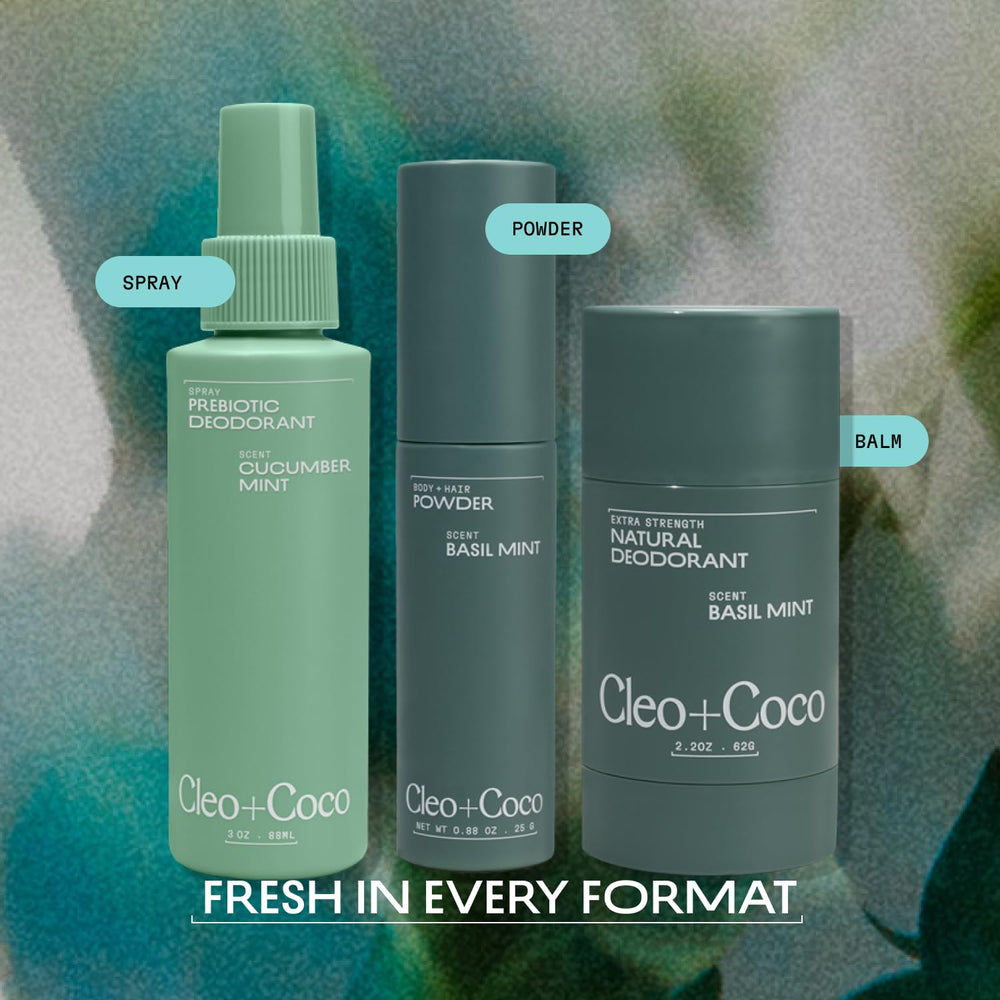 Cleo + Coco recyclable packaging detail highlighting eco-conscious materials and low-waste benefit