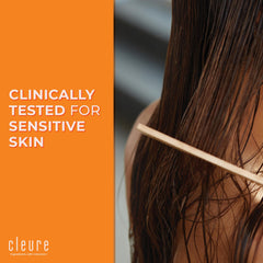 Close-up of Cleure conditioner cream showing rich emollient texture for deep hydration benefit