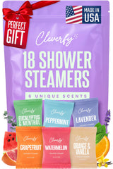 CLEVERFY front packaging showing 18 tablets and scent names for easy selection