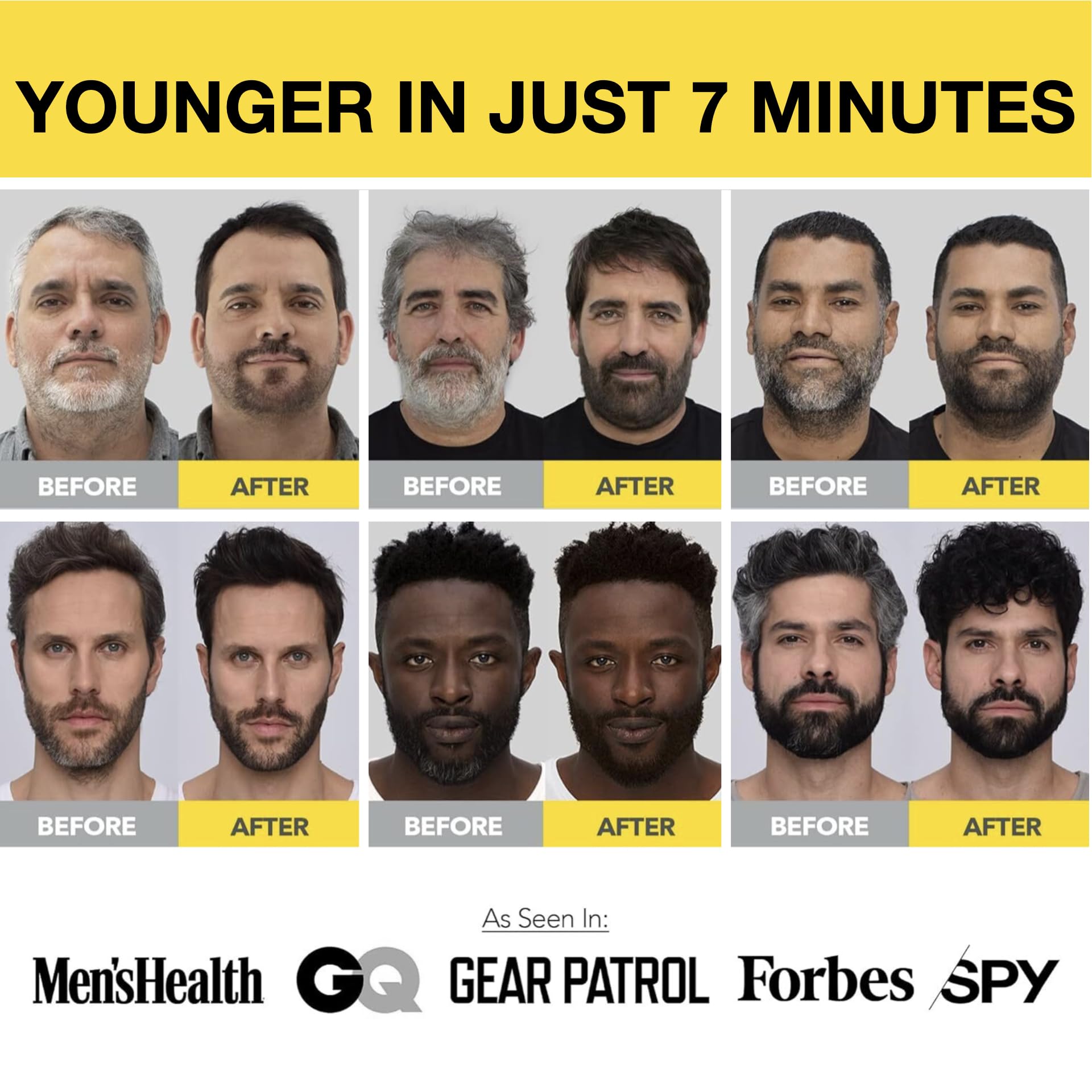 CLEVERMAN applying color to beard demonstrating precise, low-mess use