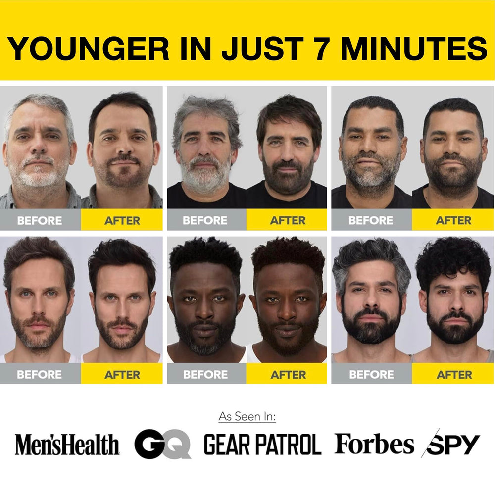 CLEVERMAN applying color to beard demonstrating precise, low-mess use