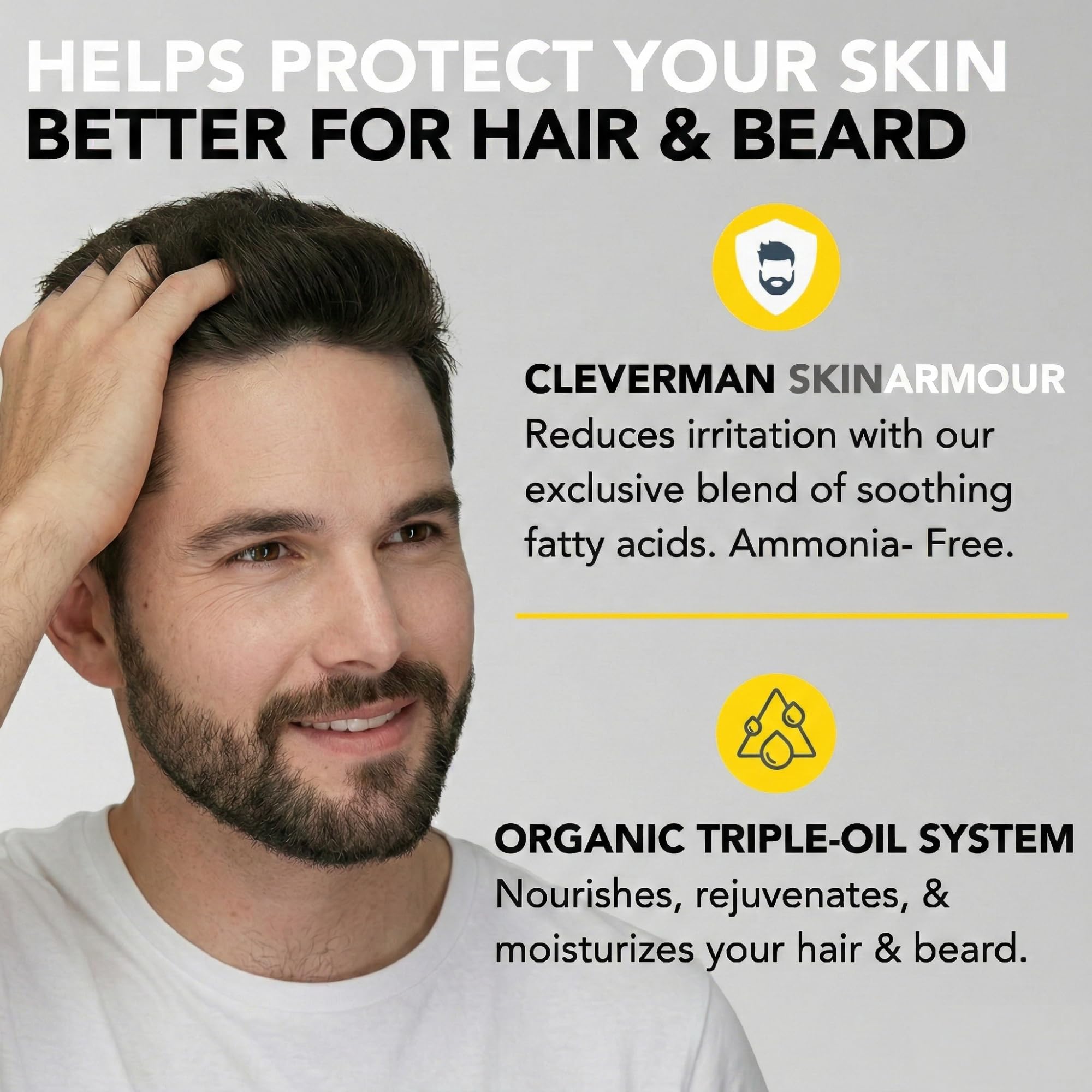 Cleverman lifestyle bathroom scene showing simple morning routine and time-saving benefit