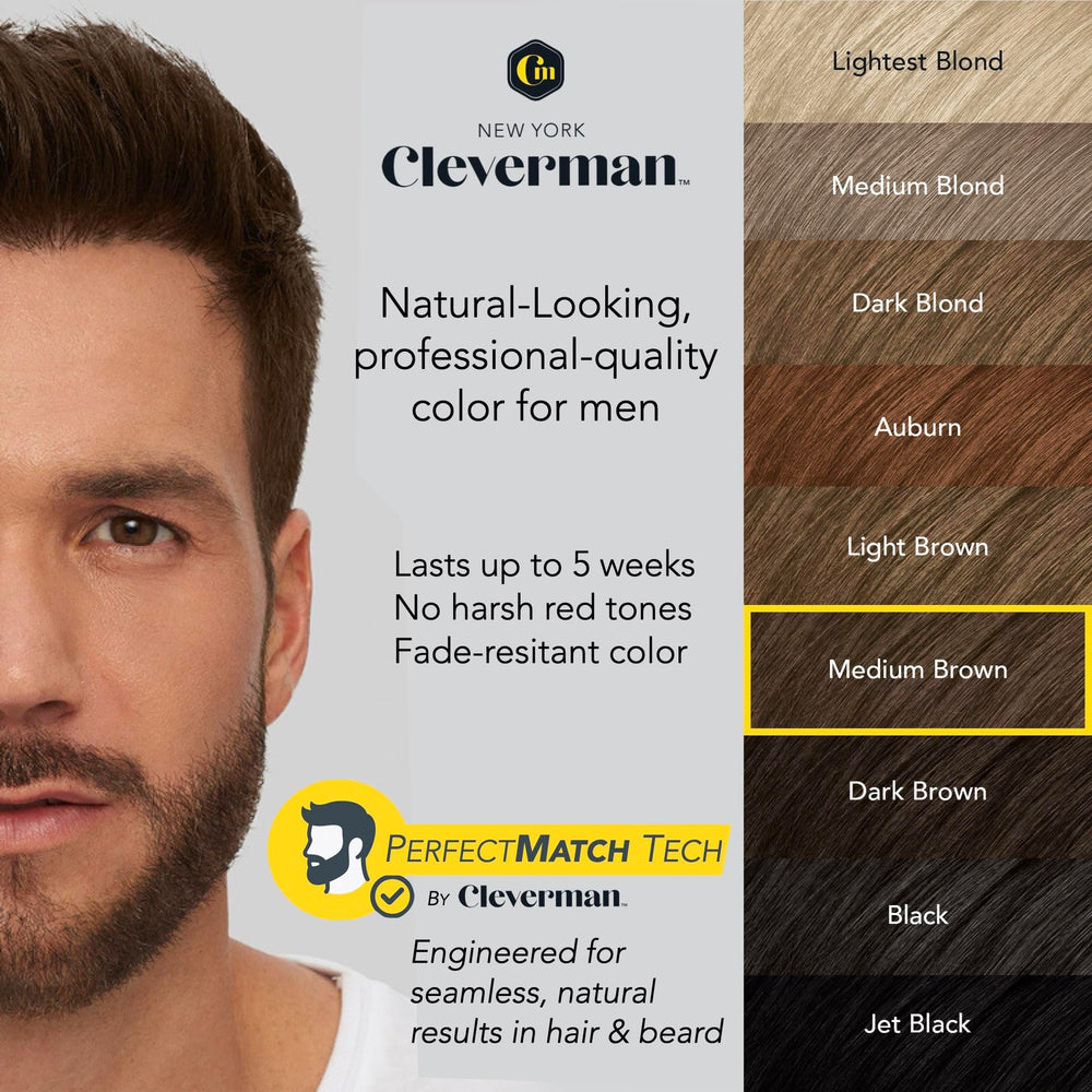 CLEVERMAN developer bottle and color tube ready to mix for fast results