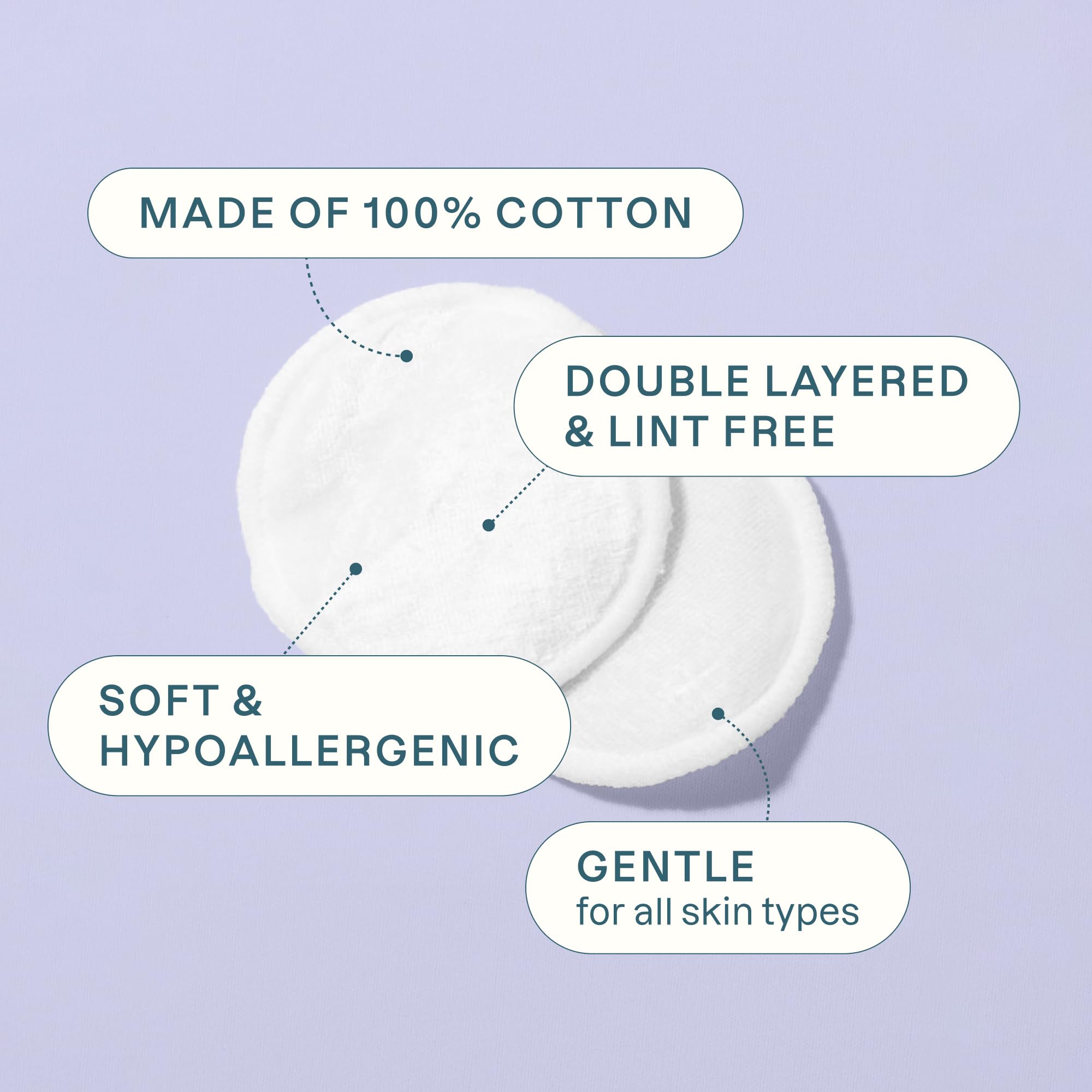 Cliganic close-up of cotton texture highlighting softness and absorbency