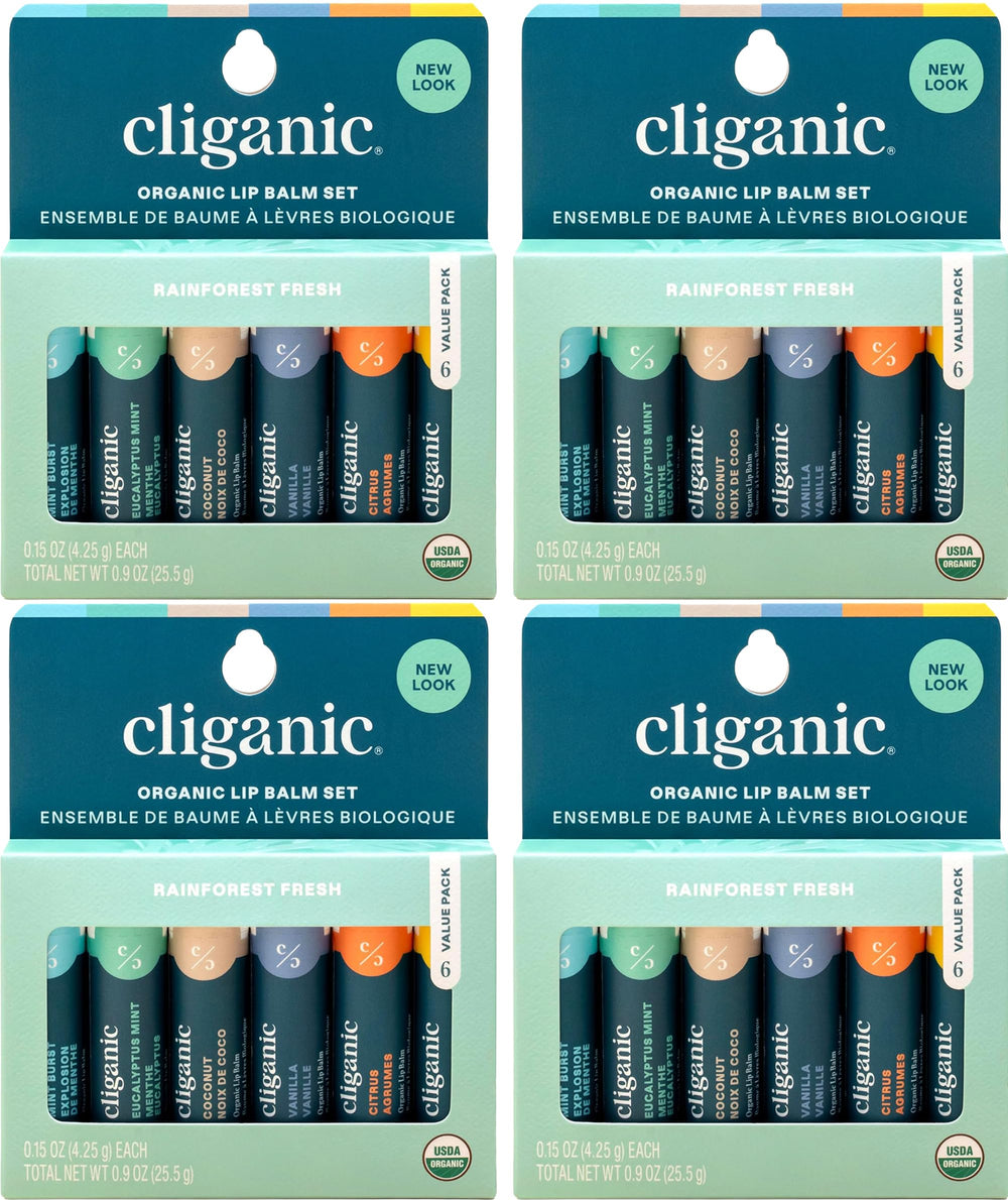 Cliganic front packaging showing 24-count set and organic benefit