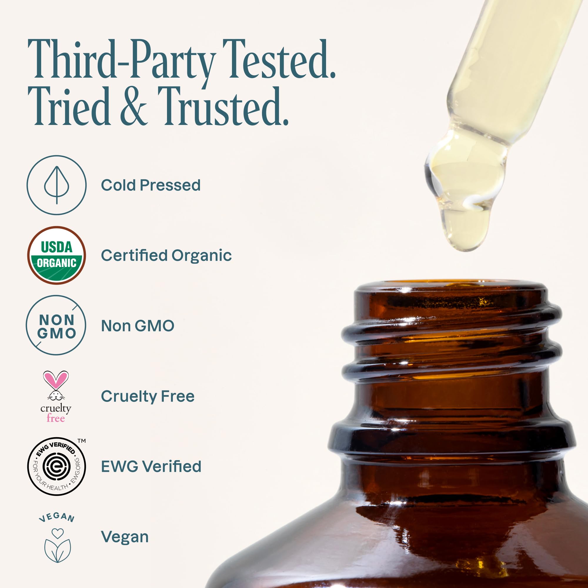 Cliganic cold-pressed seed close-up highlighting purity and high-quality extraction