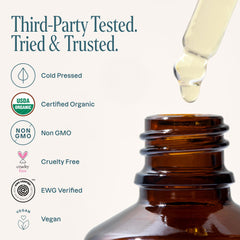 Cliganic cold-pressed seed close-up highlighting purity and high-quality extraction