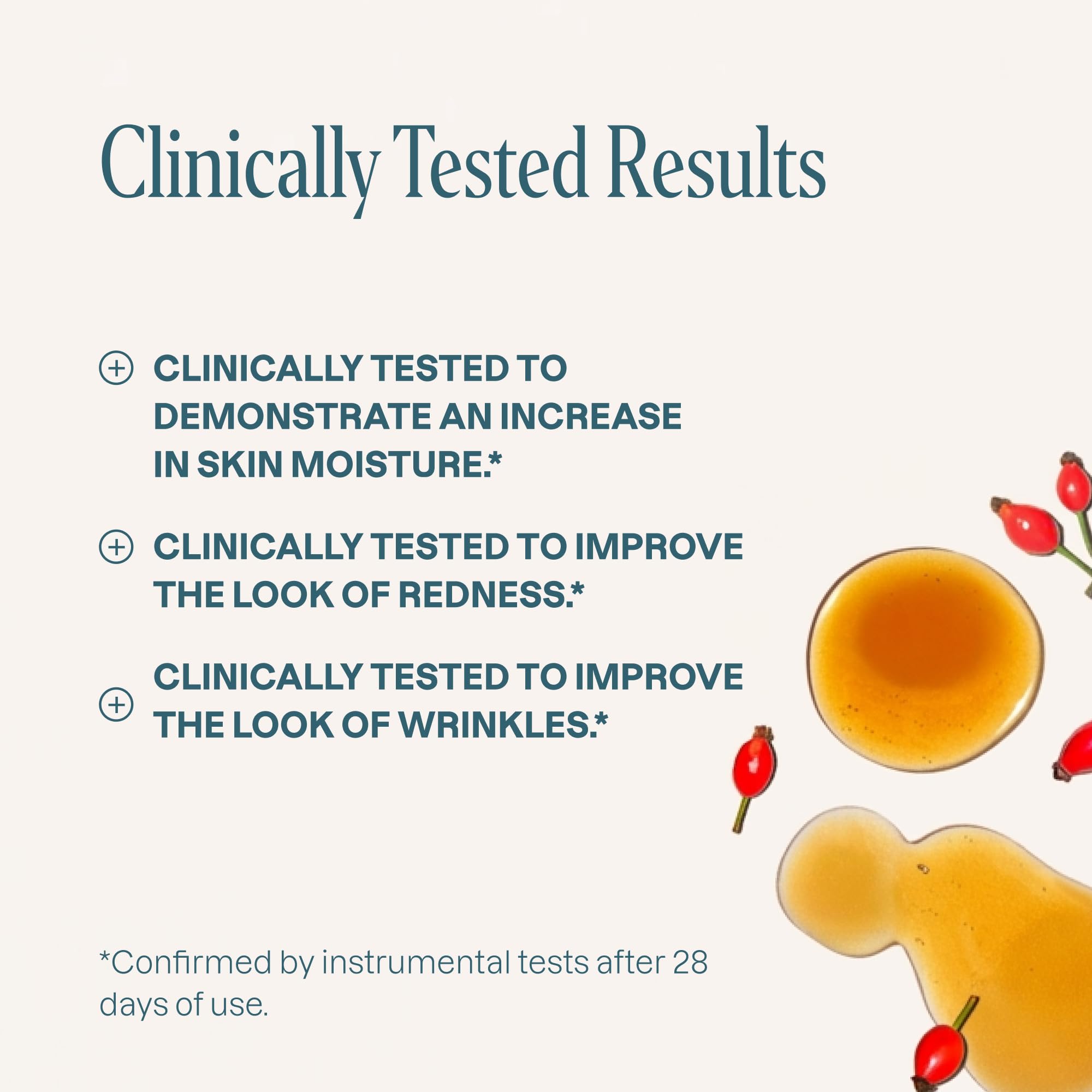 Cliganic oil applied on hand demonstrating smooth absorption and hydration