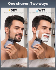 CLIKTAG being used in shower illustrating IPX7 waterproof use and easy rinse