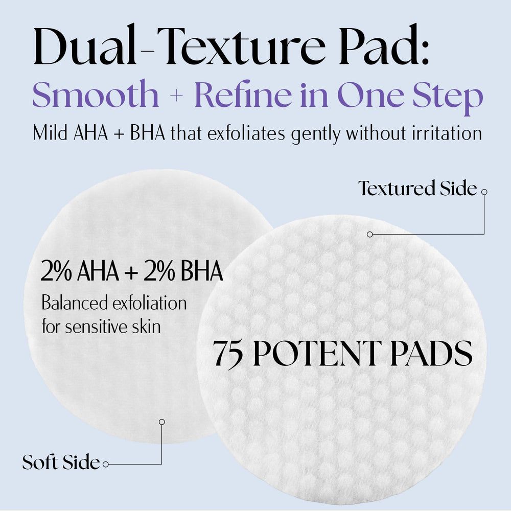 Clinical Resolution open jar with stacked pads ready for daily use and convenience