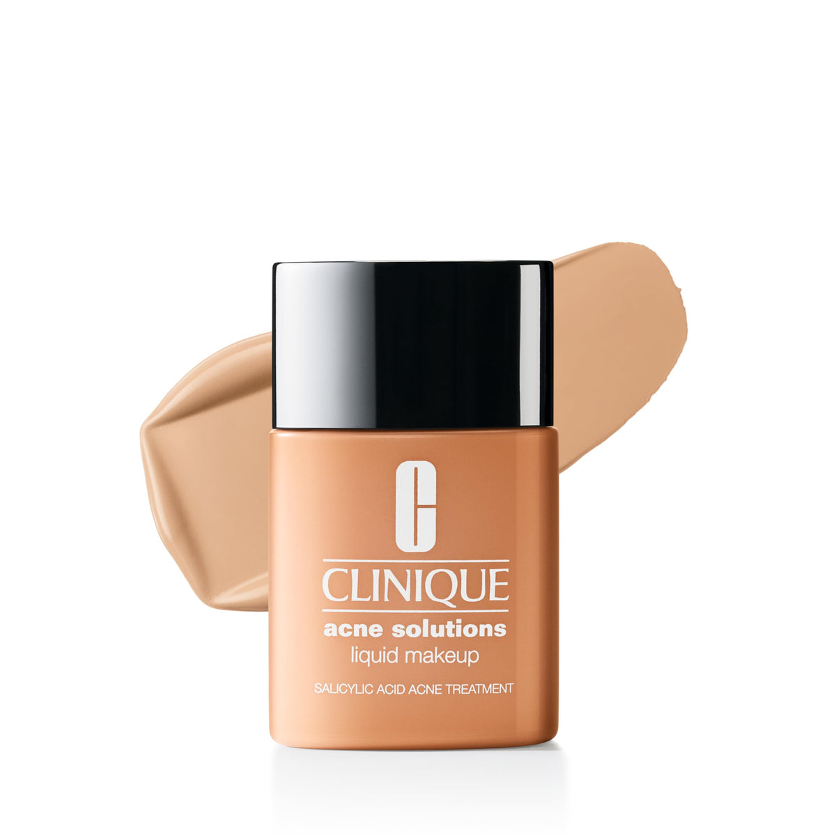 Clinique front bottle showing label and shade, highlights coverage and treatment