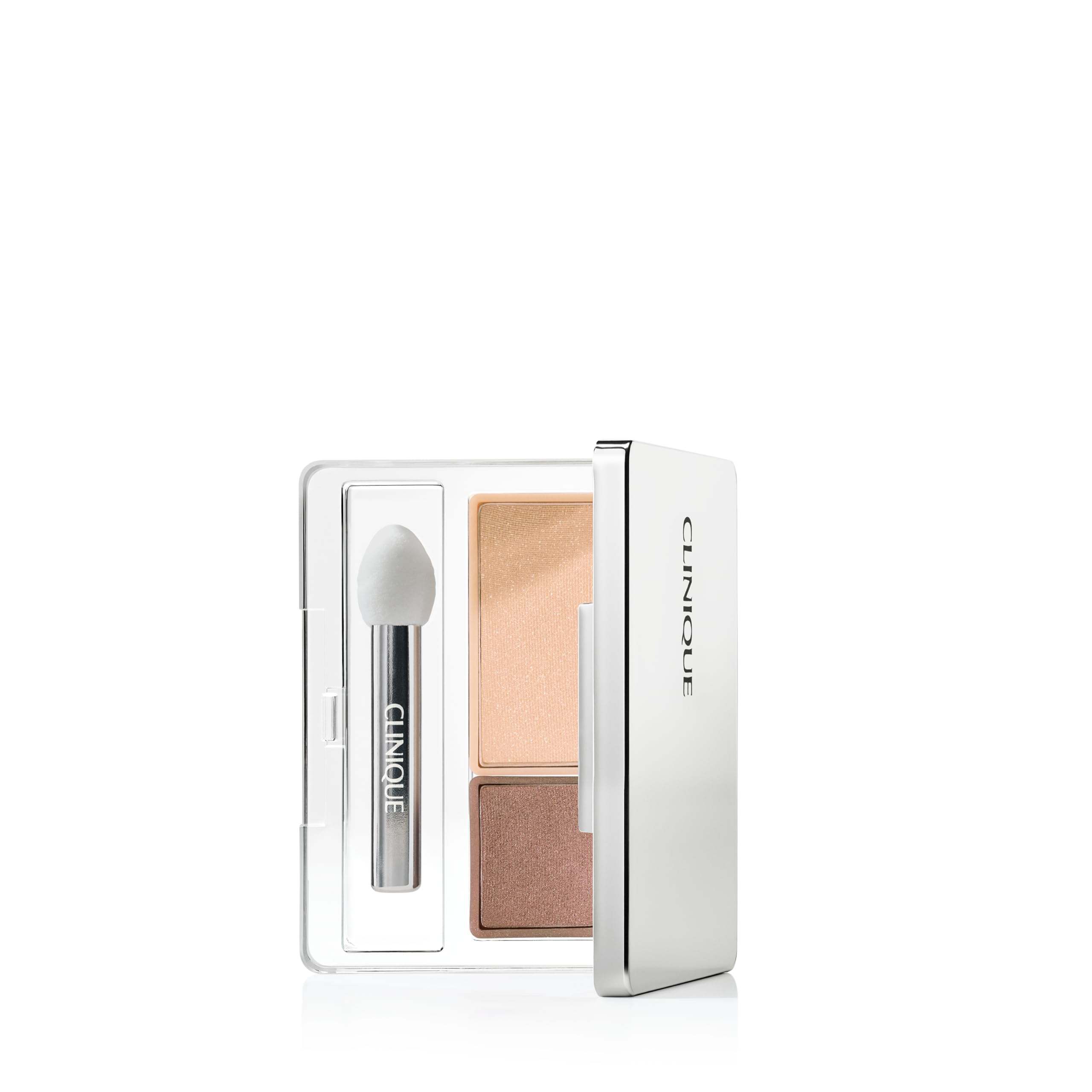 Clinique compact front showing sleek packaging and travel-ready design