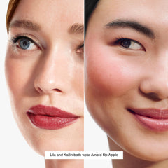 Clinique application on cheek demonstrating quick swipe-and-blend for natural color benefit