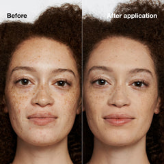 Clinique foundation applied on hand demonstrating blendability and coverage