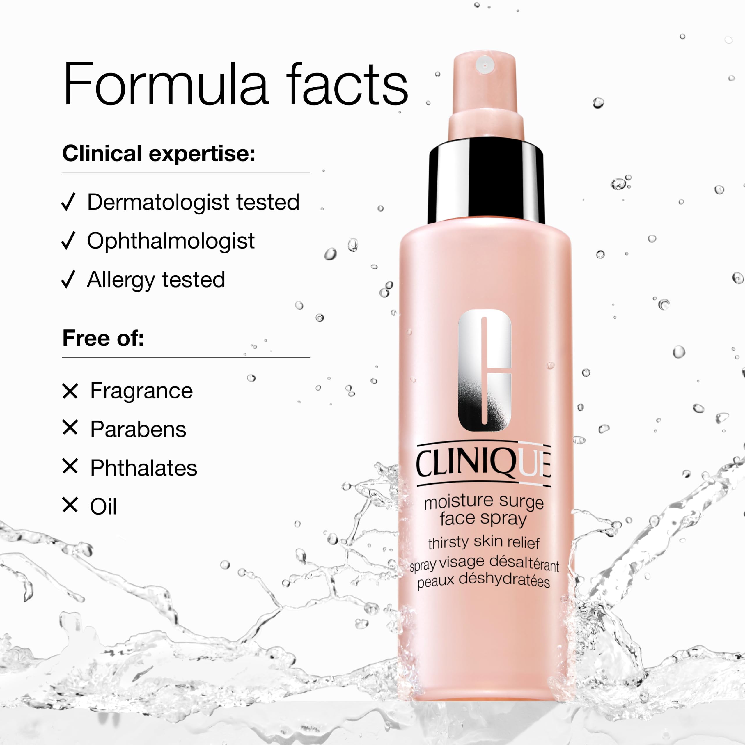 Clinique bottle staged with other skincare, complements daily routine