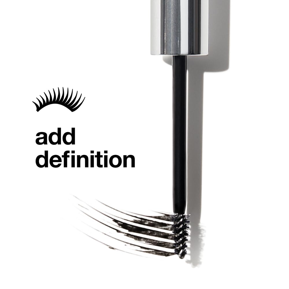 Clinique mascara next to coin showing mini wand size and portability
