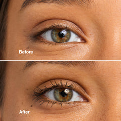 Clinique mascara texture swirled to show smooth smudge‑resistant finish