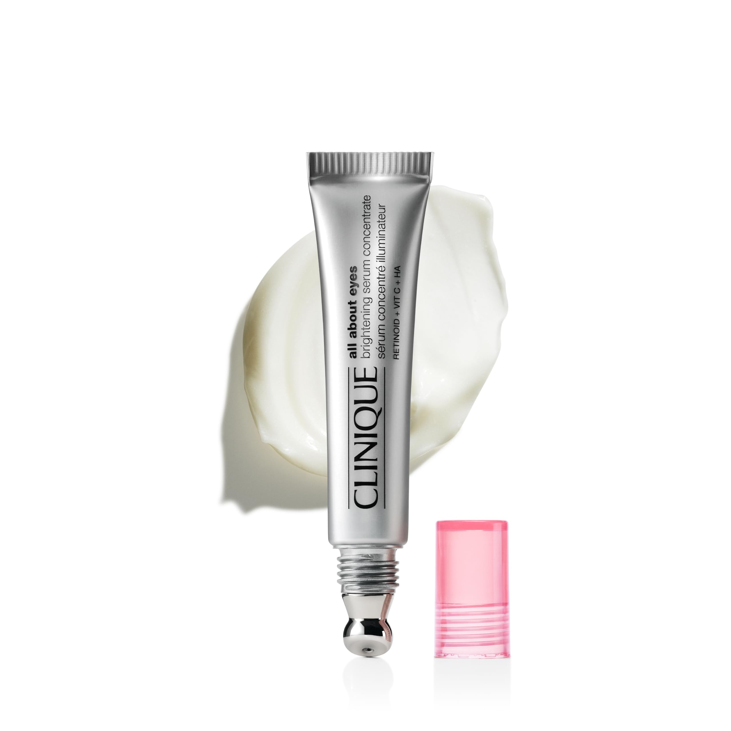Clinique front packaging of brightening serum, shows product clarity and benefit