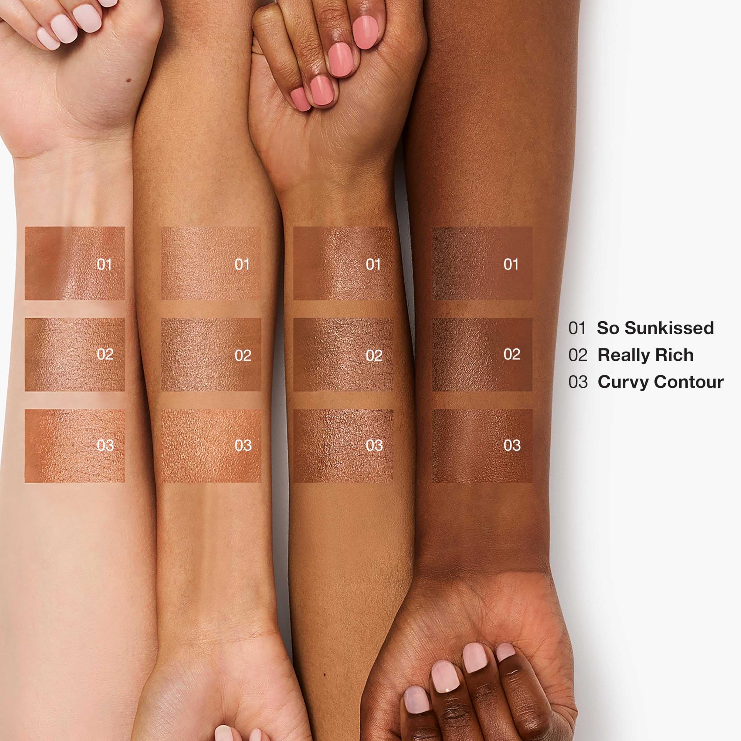 Clinique Chubby Stick along jawline demonstrating sculpting and depth