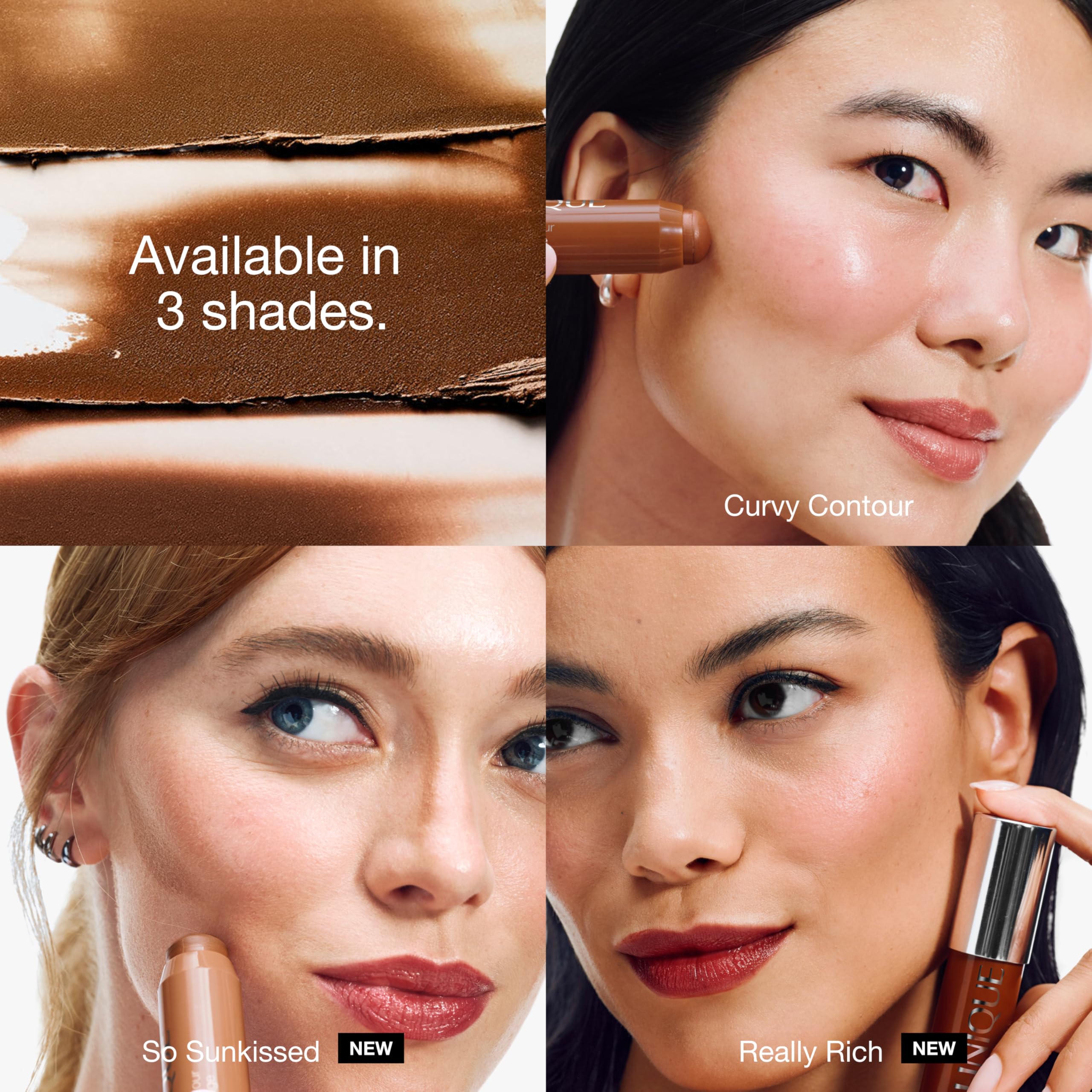Clinique Chubby Stick used to contour nose for subtle definition benefit