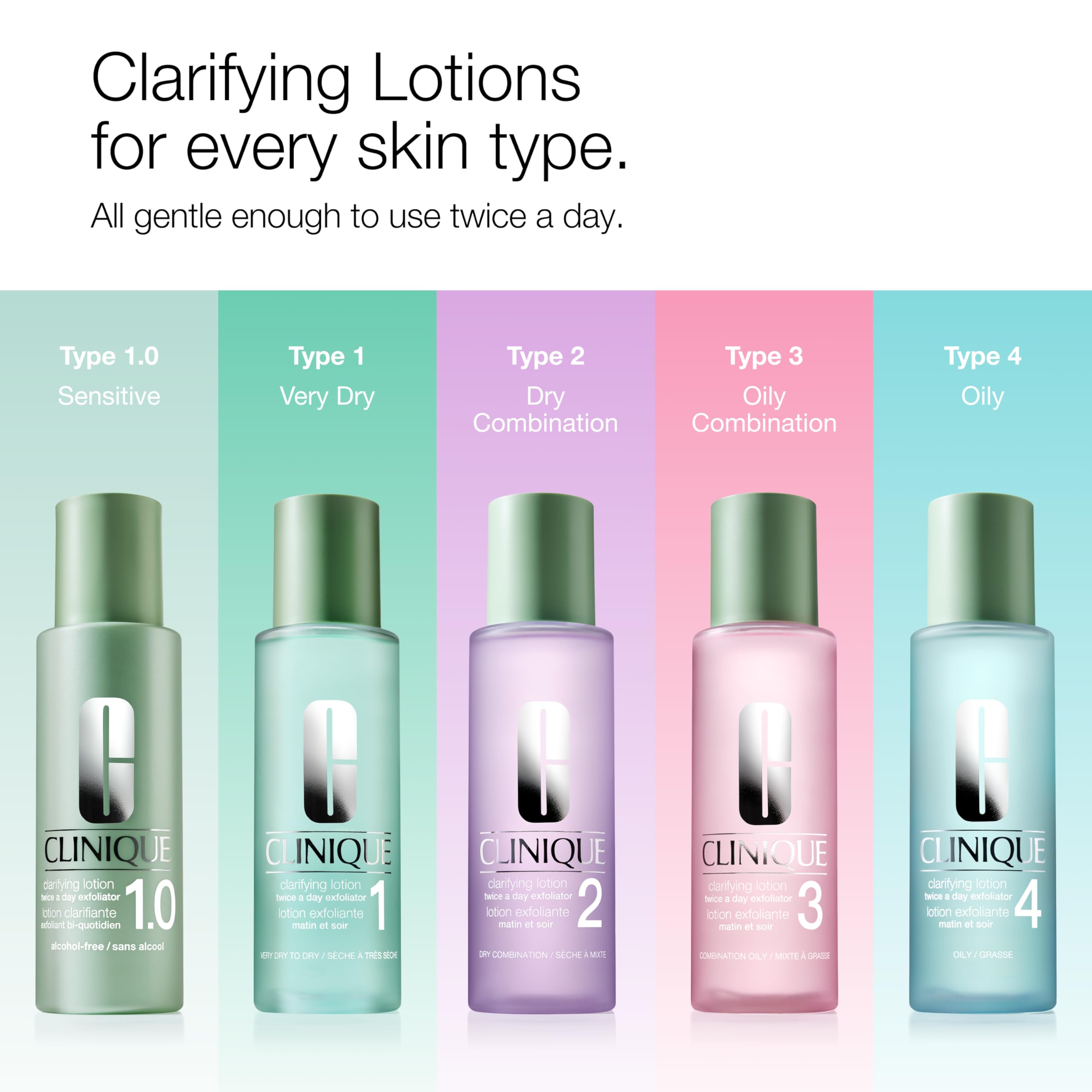 Clinique Clarifying Lotion 2 on cotton pad showing quick application benefit