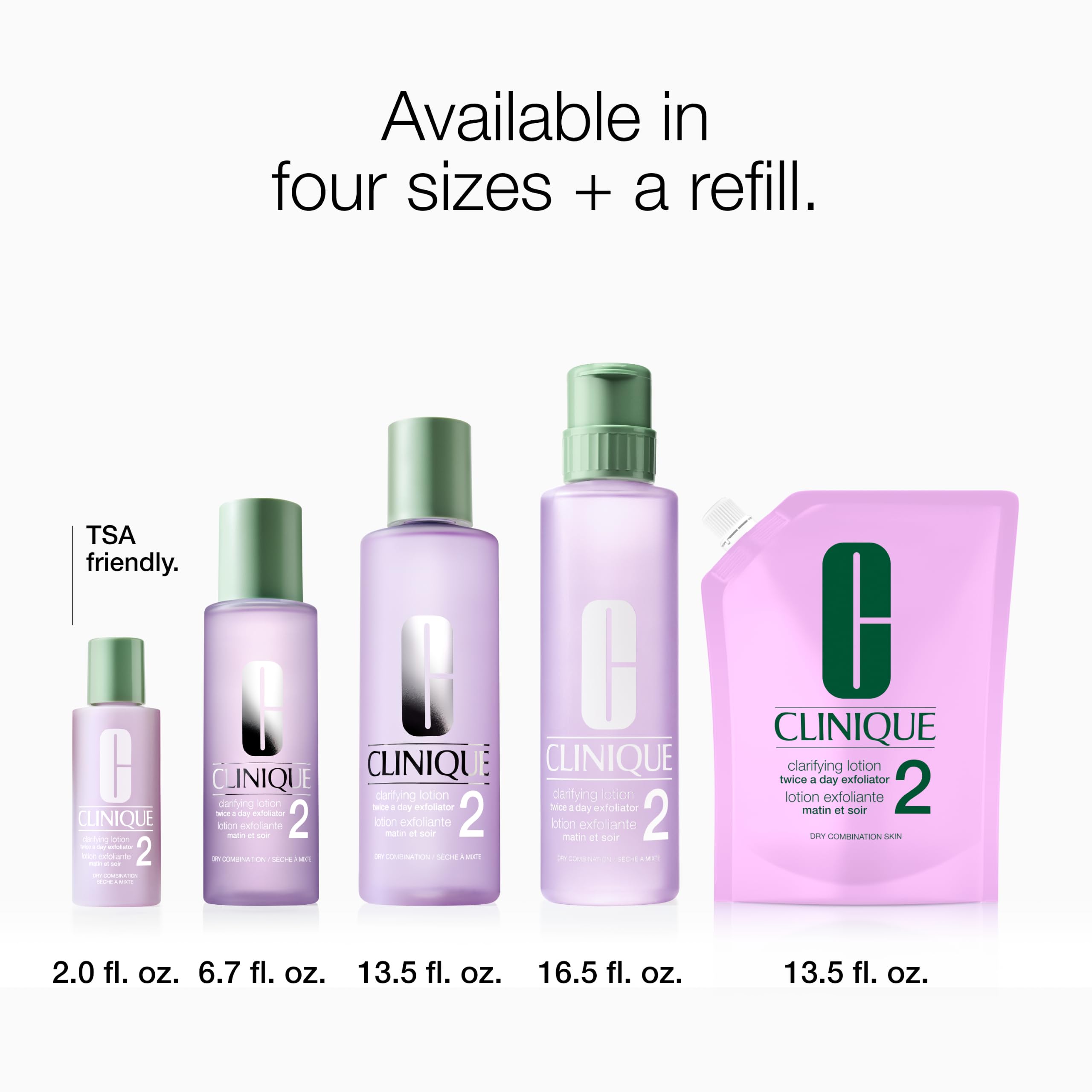 Clinique Clarifying Lotion 2 staged in bathroom to suggest daily routine ease