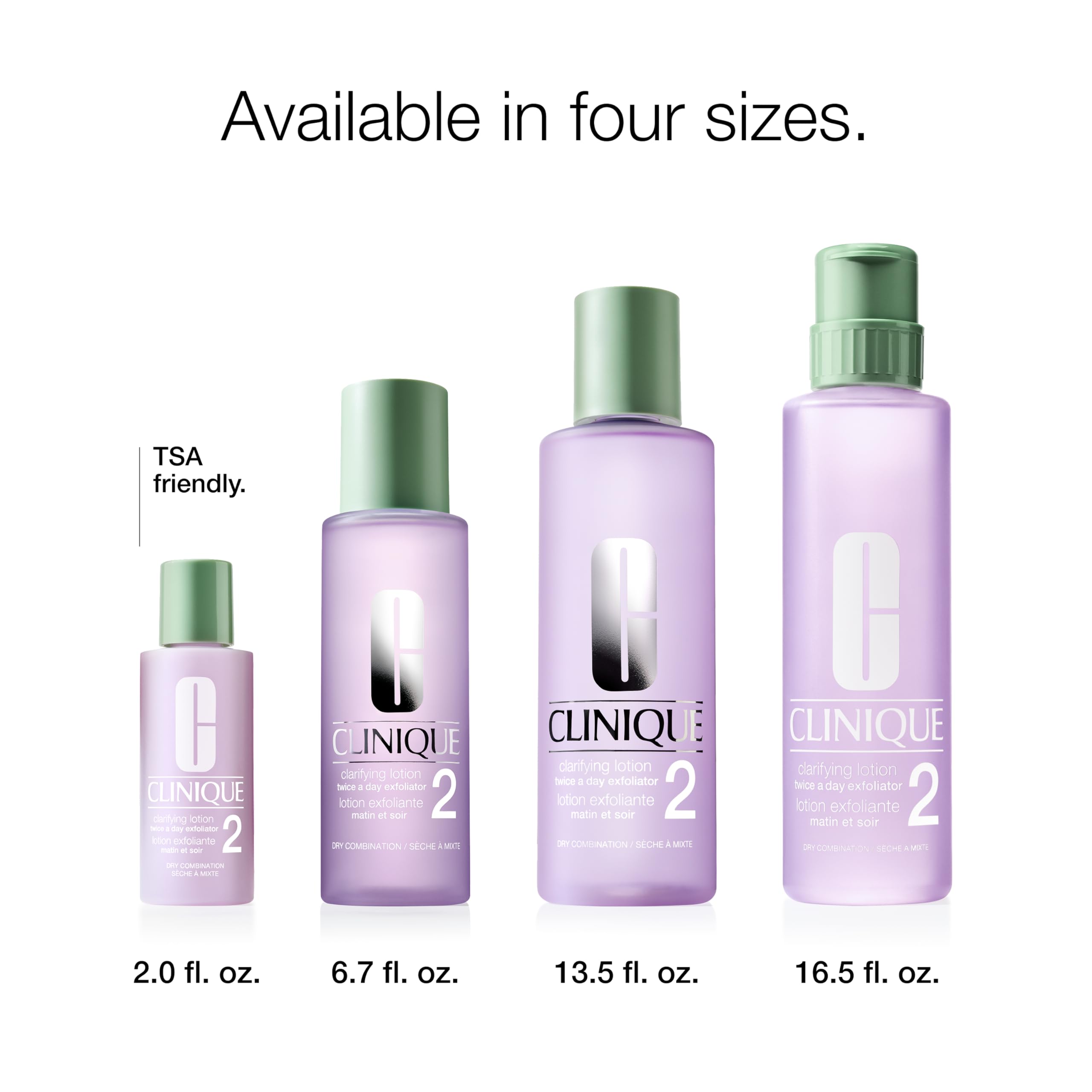 Clinique Clarifying Lotion 2 beside moisturizer showing prep-for-absorption