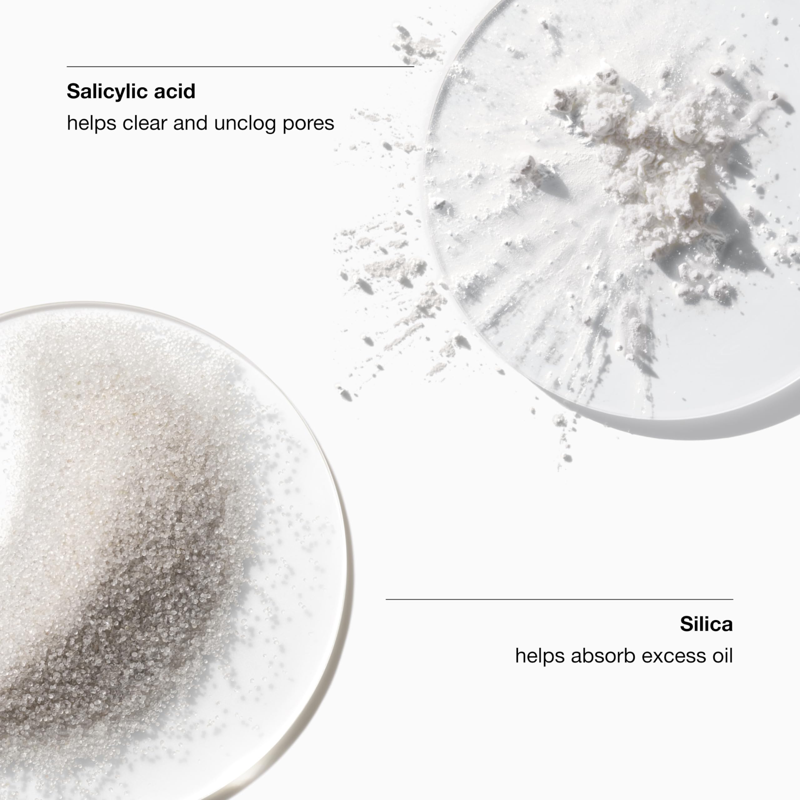 Clinique lotion pouring on pad to show lightweight texture and easy absorption benefit