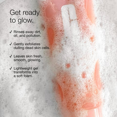 Clinique close-up gel texture highlighting smooth consistency and gentle glide