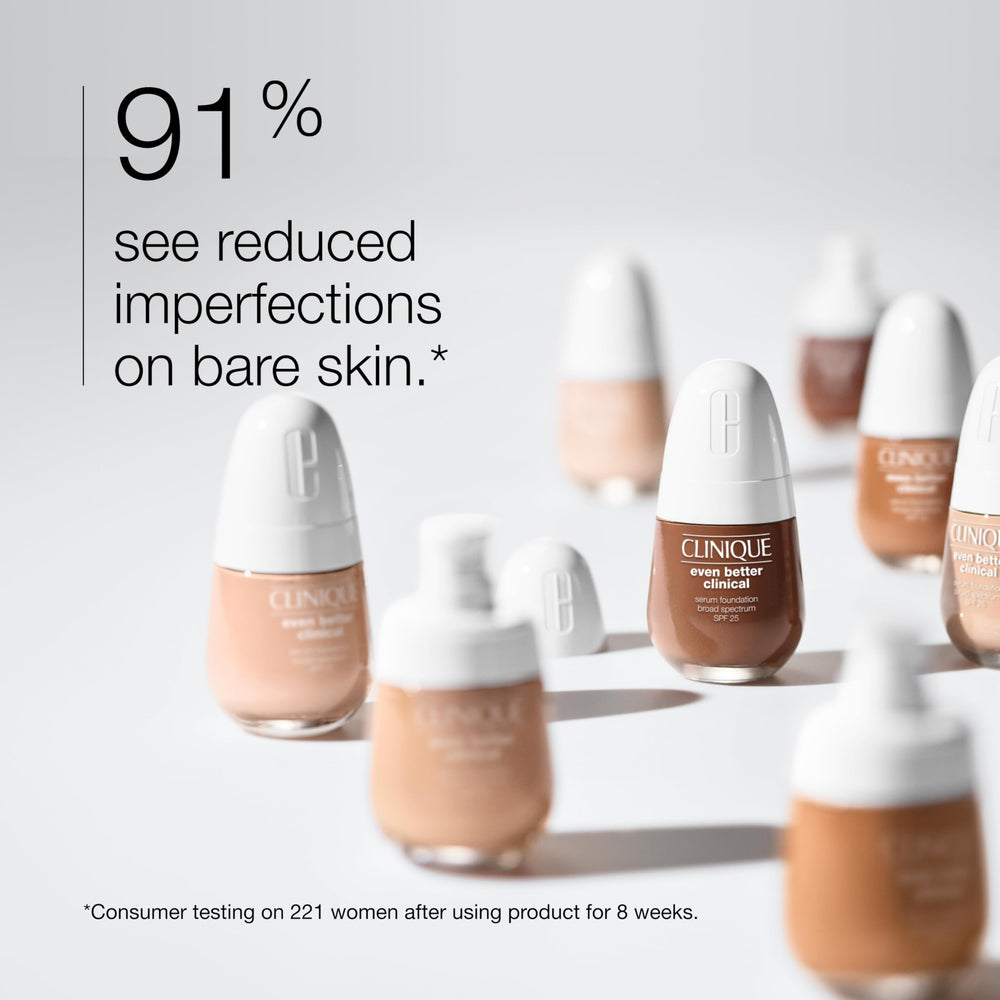 Clinique neutral shade swatch on forearm illustrating color match and true tone