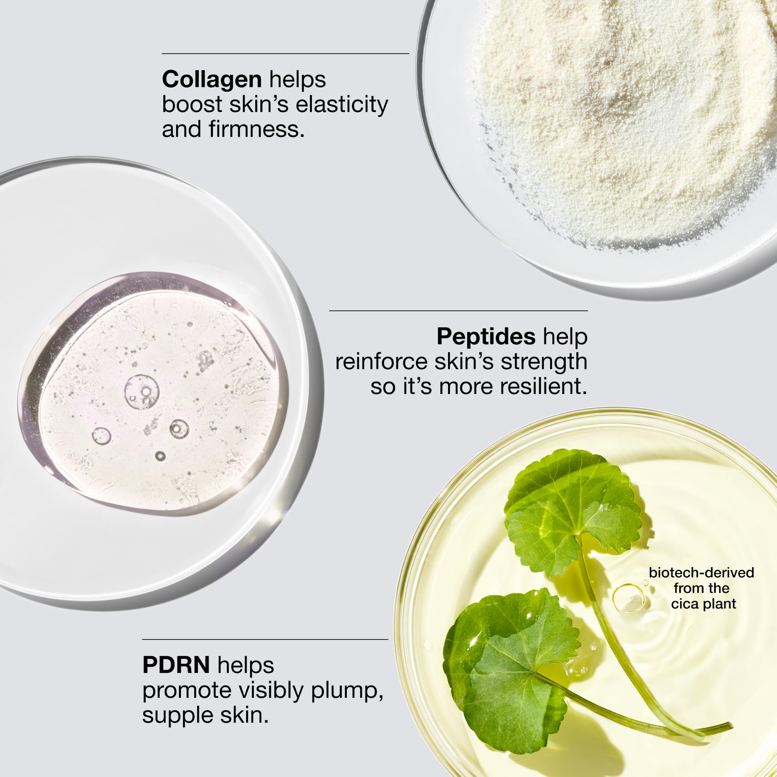 Clinique cream dabbed on hand showing quick absorbency and hydration benefit