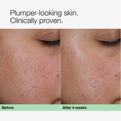Clinique ingredient display with collagen and PDRN emphasizing supportive formula