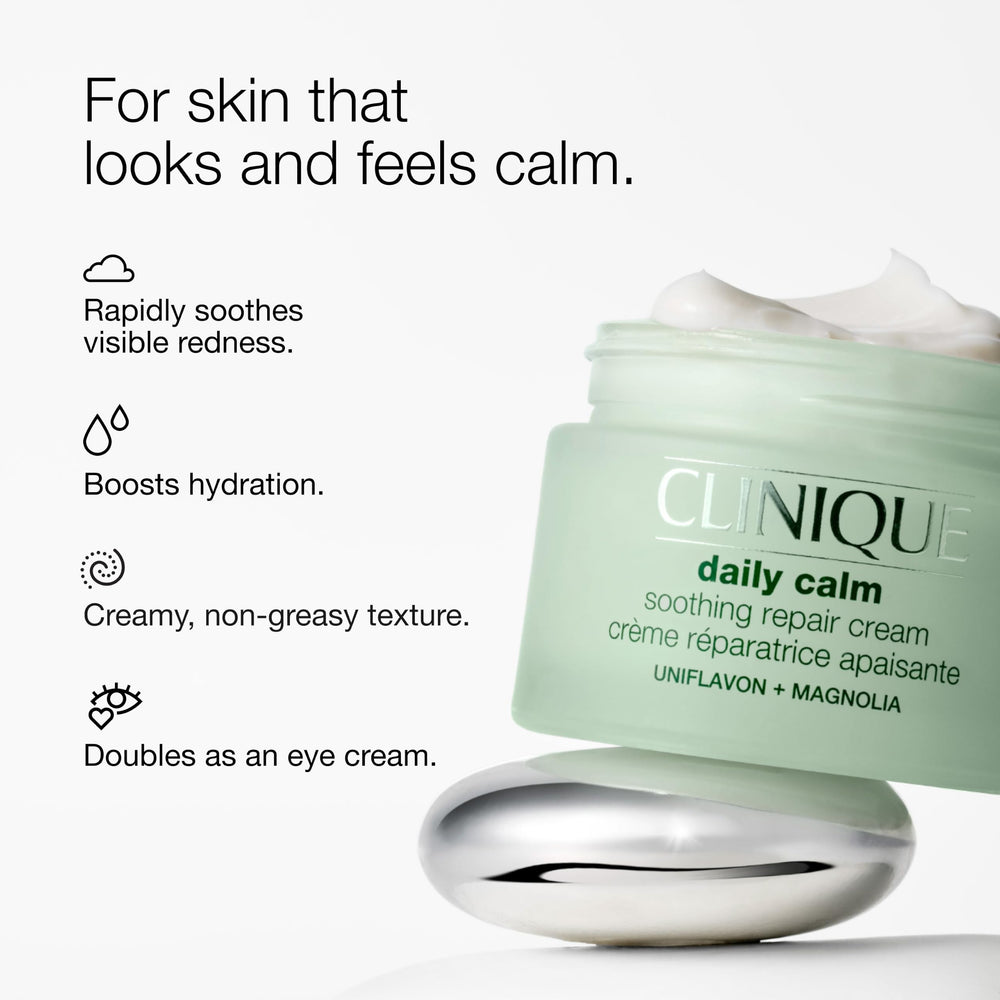 Clinique open jar texture close-up highlighting smooth non-greasy finish