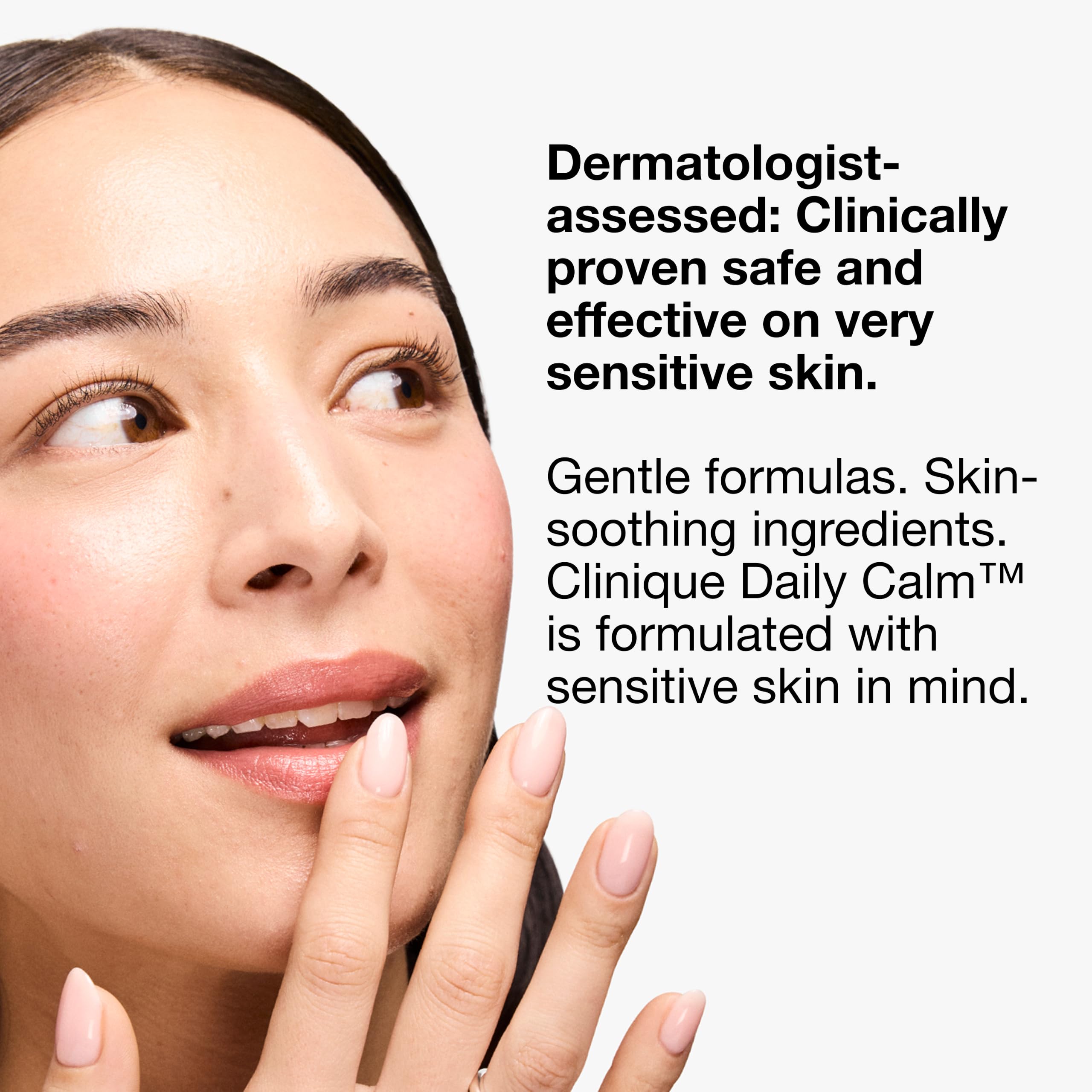 Clinique packaging label detail showing fragrance-free and testing claims