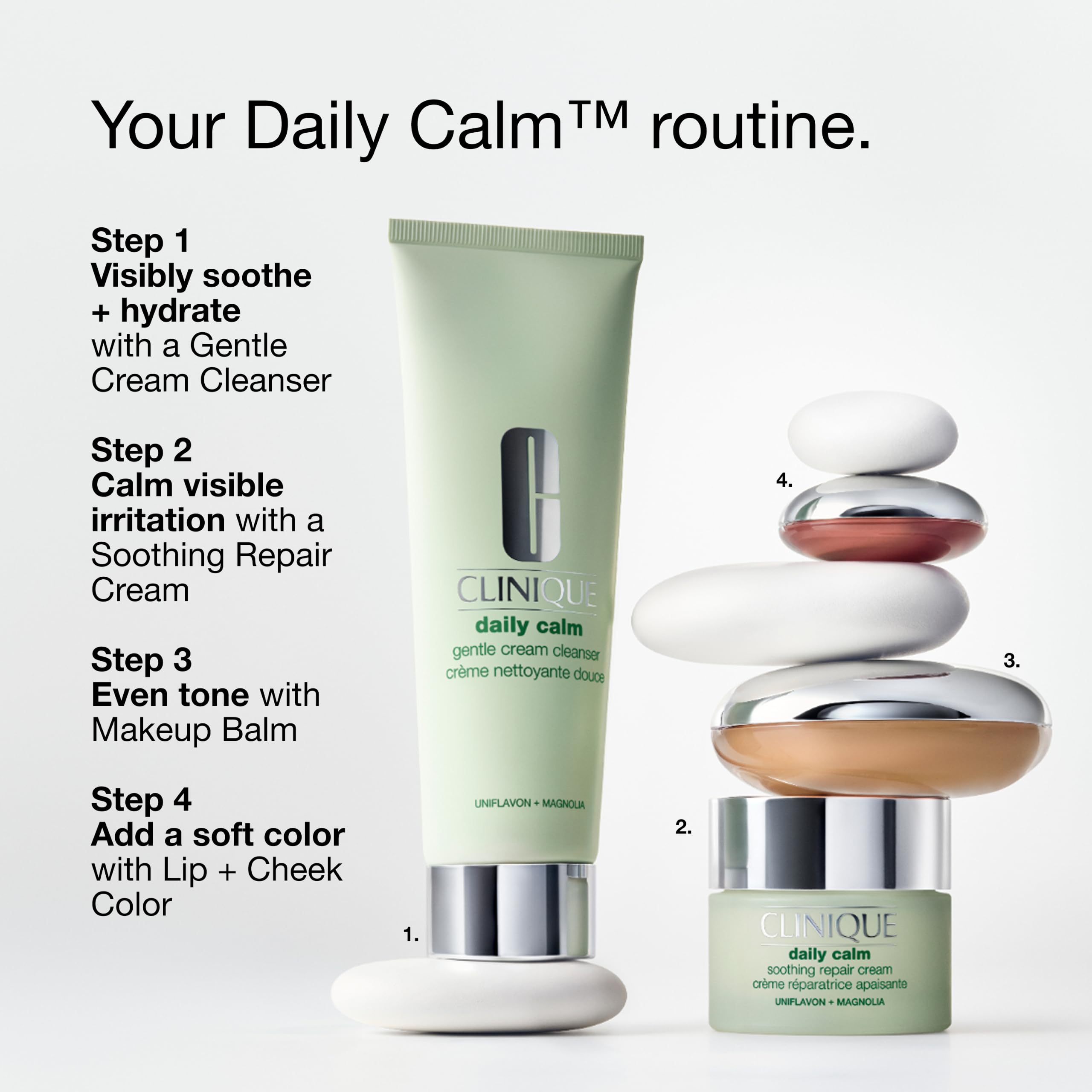 Clinique in travel pouch emphasizing convenient, gentle cleansing on-the-go