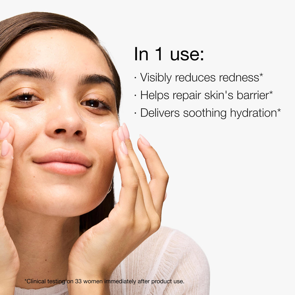 Clinique travel size held in hand emphasizing portability and convenience
