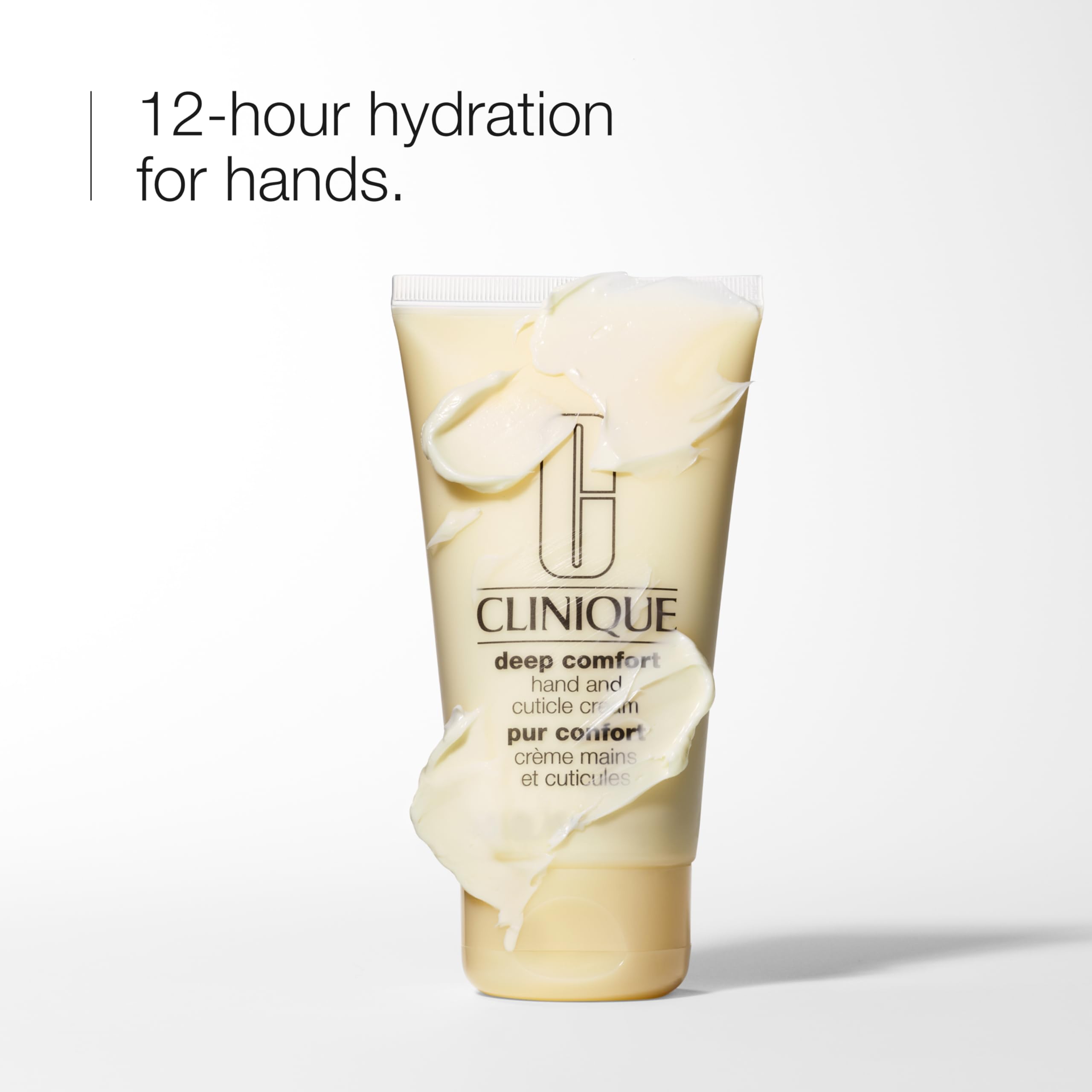 Clinique Deep Comfort open tube cream texture demonstrating smooth, spreadable hydration