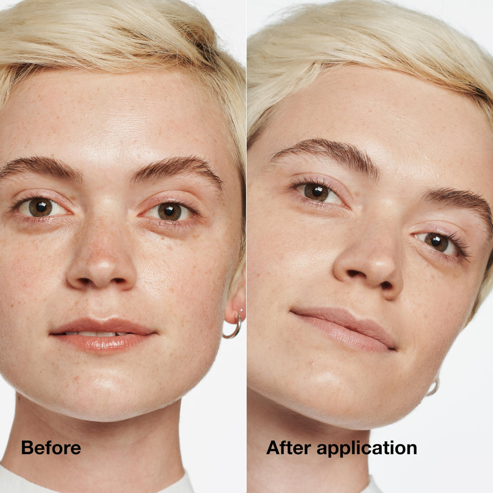 Clinique foundation being applied with sponge for seamless, natural finish